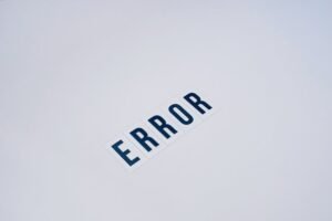practical advice for error solving